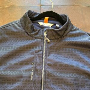 Peter Millar Dark Blue Geometric Jacket